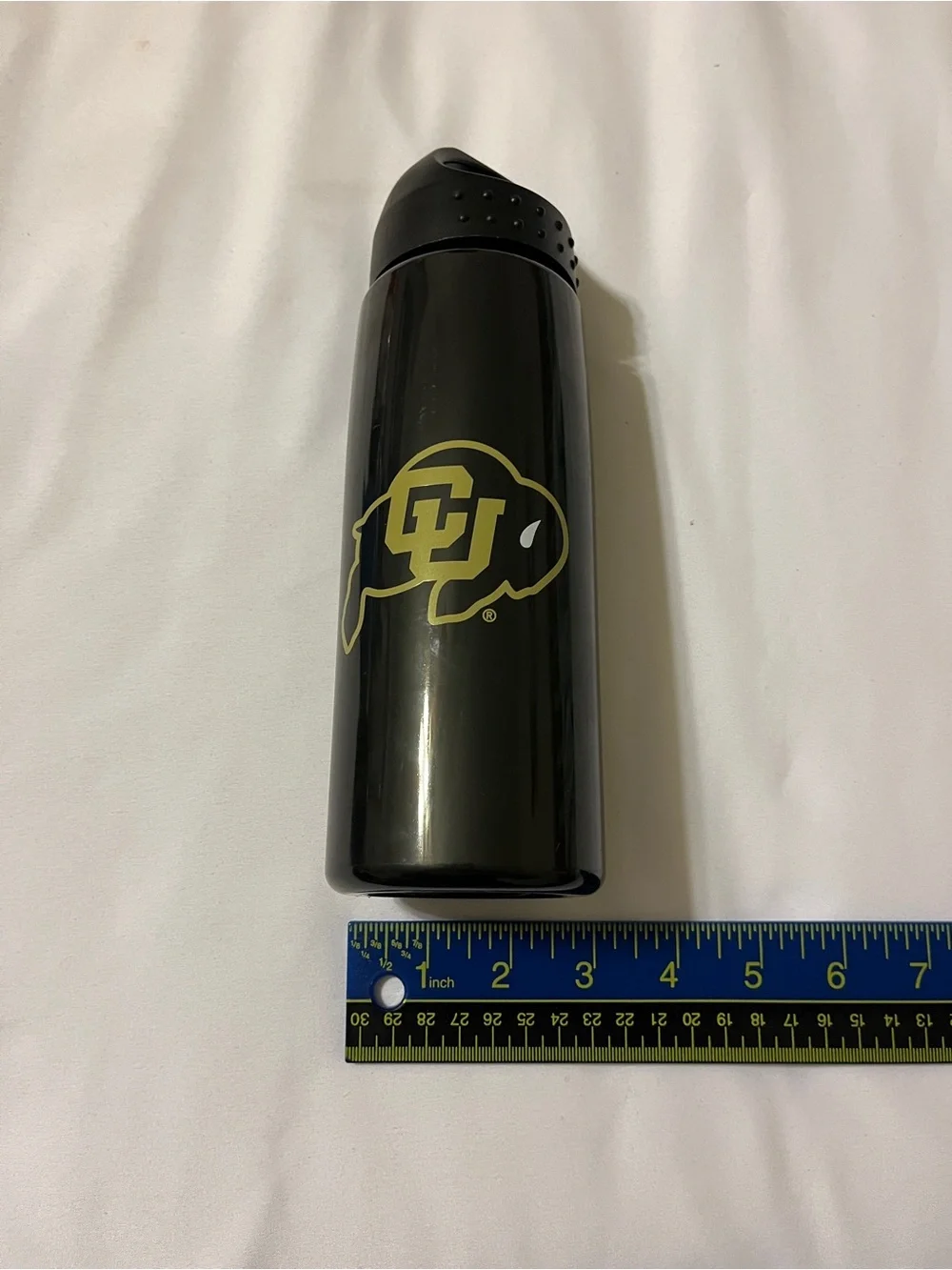 Garyline Colorado Buffaloes CU Water Bottle Black Tritan Plastic 9 in